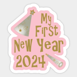 My First New Year 2024 Sticker